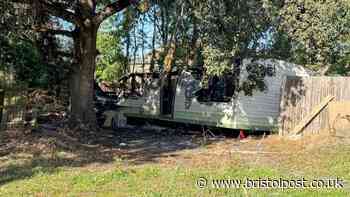 Heartbreaking aftermath as Horfield fire destroys caravan