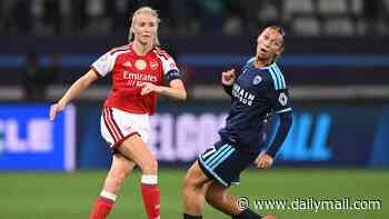 Moment Arsenal star Leah Williamson concedes bizarre penalty after handling the ball in the area as Gunners throw away two-goal lead against Paris FC