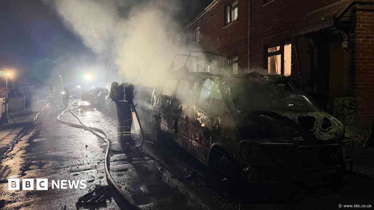 Fire reaches home after spreading through vehicles