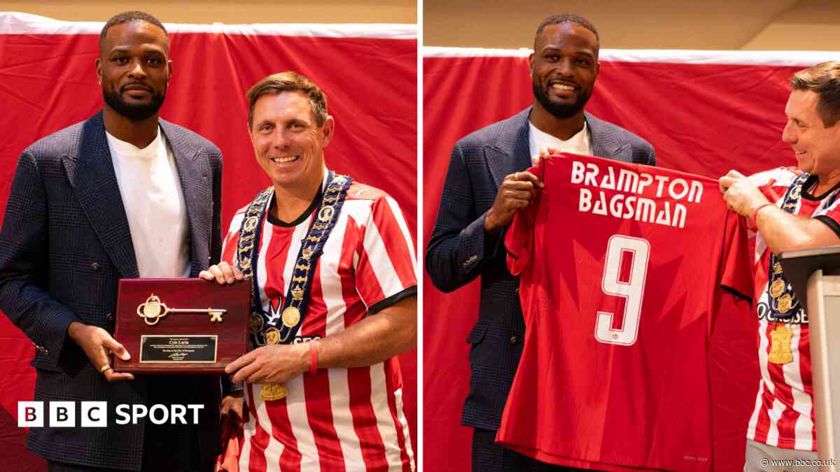 Larin presented with key to home city of Brampton