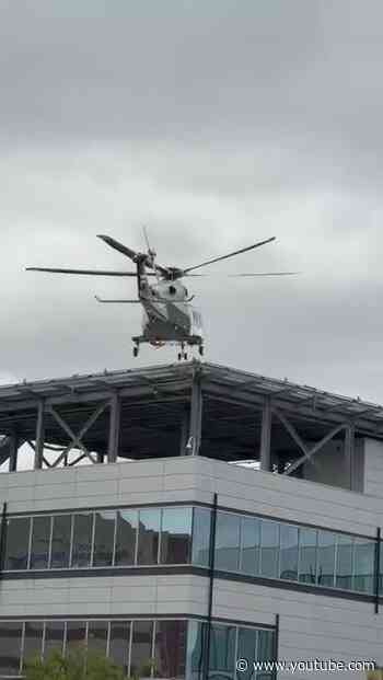 LeBron James Leaves 76ers' Philly Practice In The Helicopter