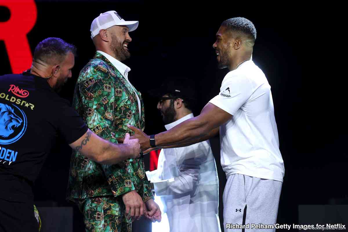 Tyson Fury Promises Knockout Against Anthony Joshua