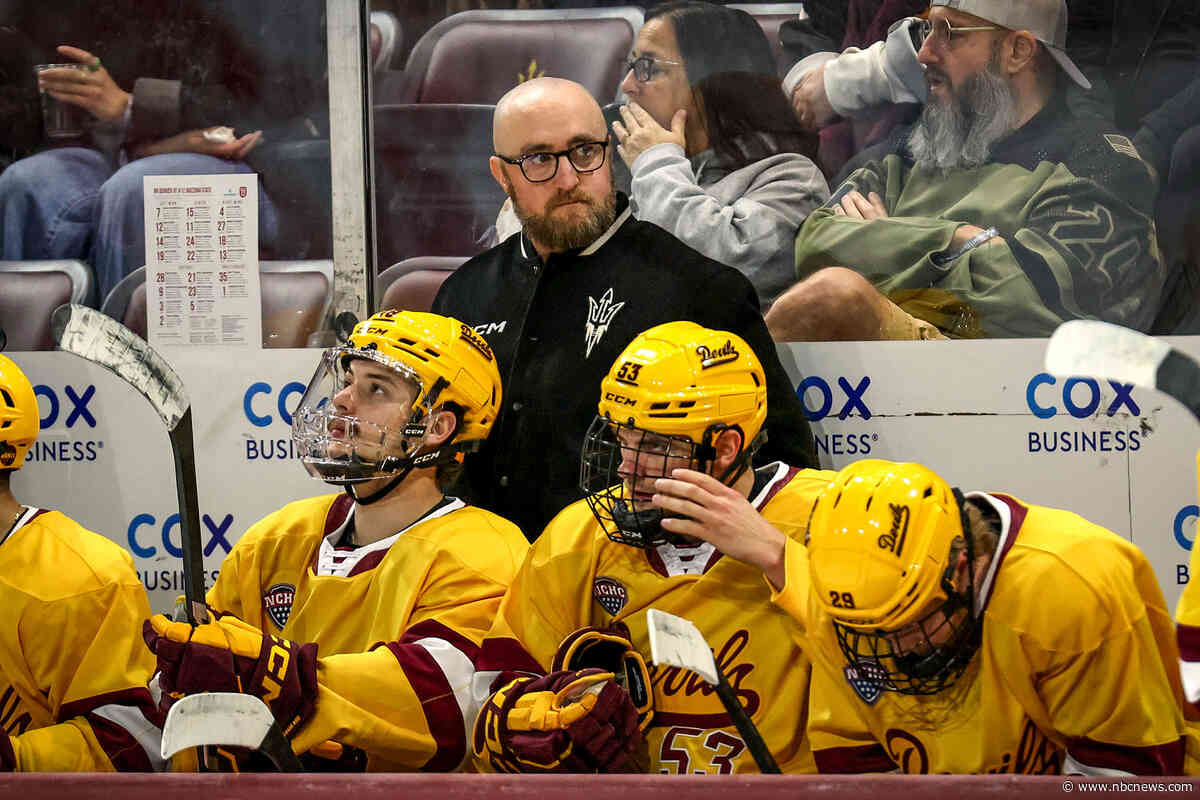 ASU hockey coach is put on leave as hospitalized player remains on life support