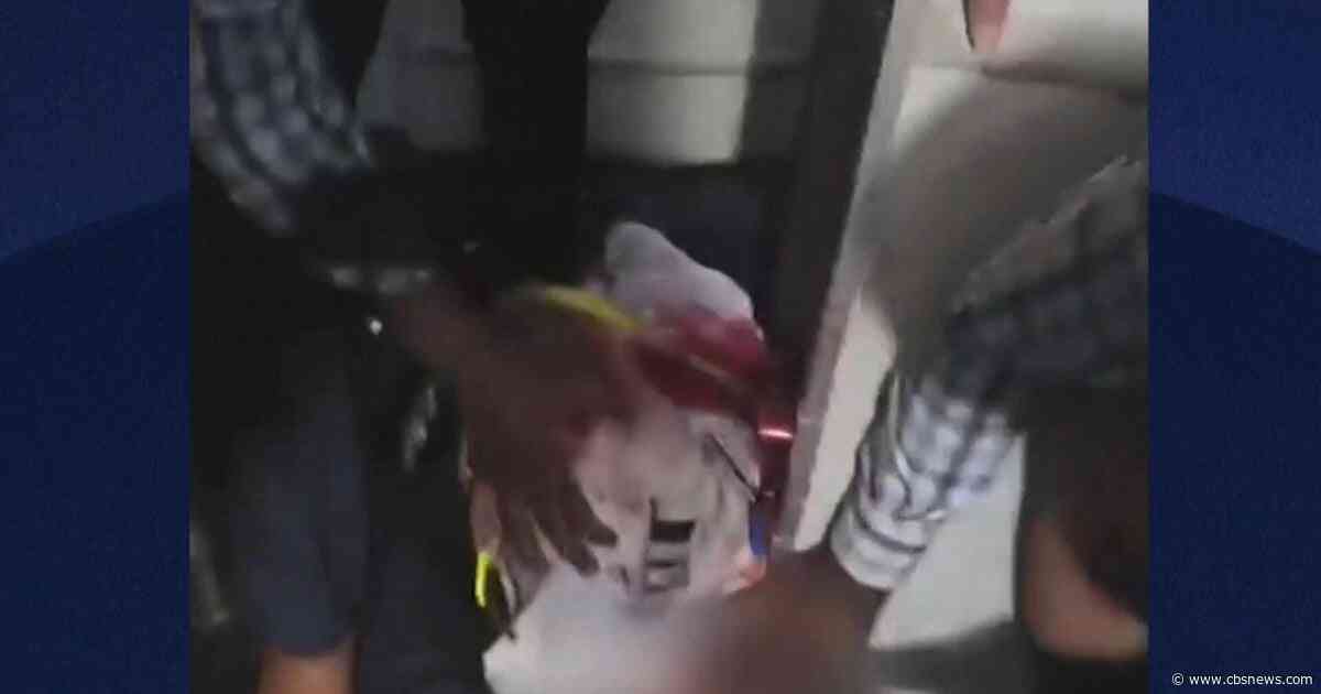 Passenger videos show aftermath of alleged pilot stabbing on flight to Israel: "We need help"
