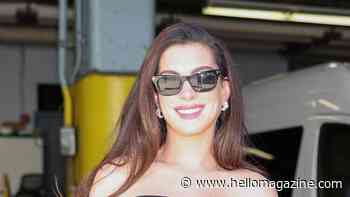 Pregnant Anne Hathaway bares baby bump in daring sheer look ahead of family's new arrival