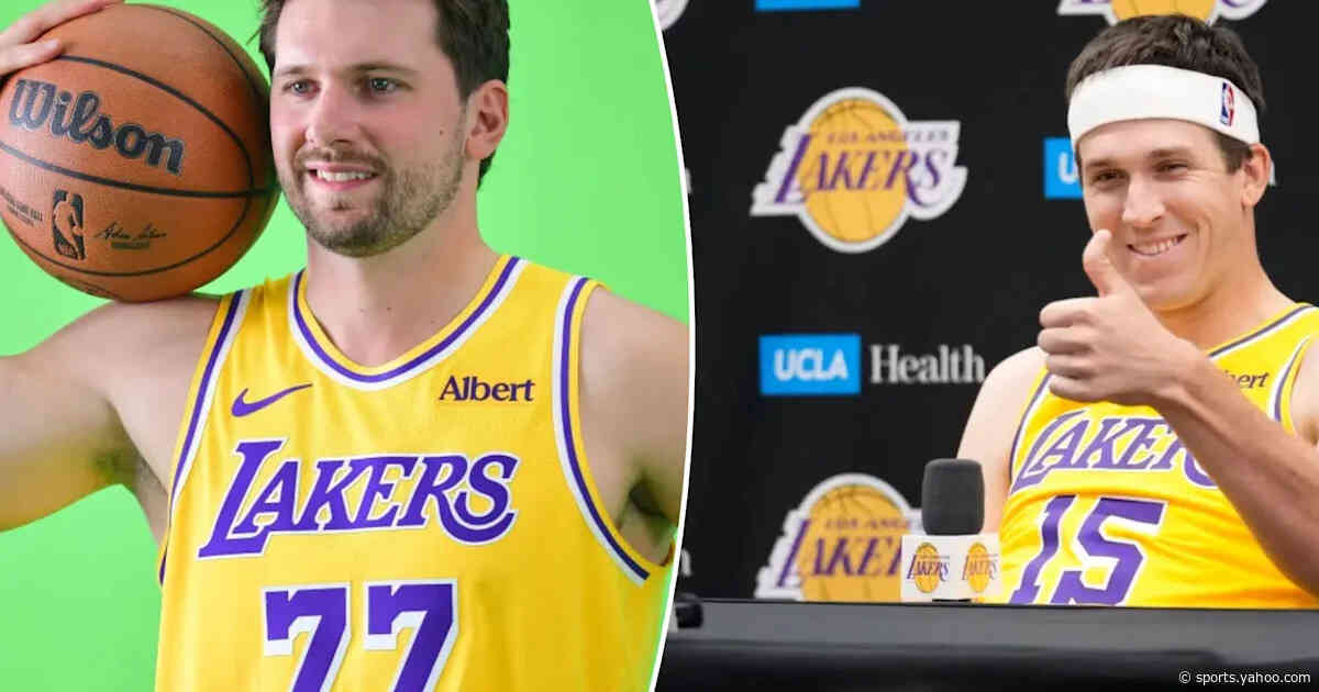 Austin Reaves interrupts news conference after Luka Doncic makes 5 straight half-court shots