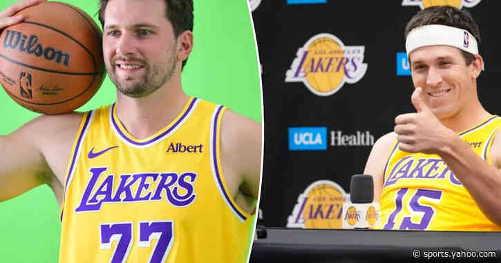 Austin Reaves interrupts news conference after Luka Doncic makes 5 straight half-court shots