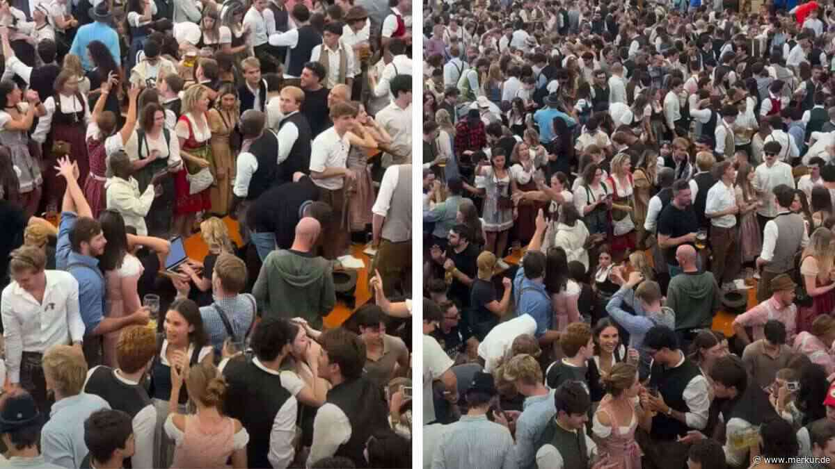 Irre Bierzelt-Szene auf der Wiesn sorgt für Staunen: „Nicht dein Ernst, oder?“
