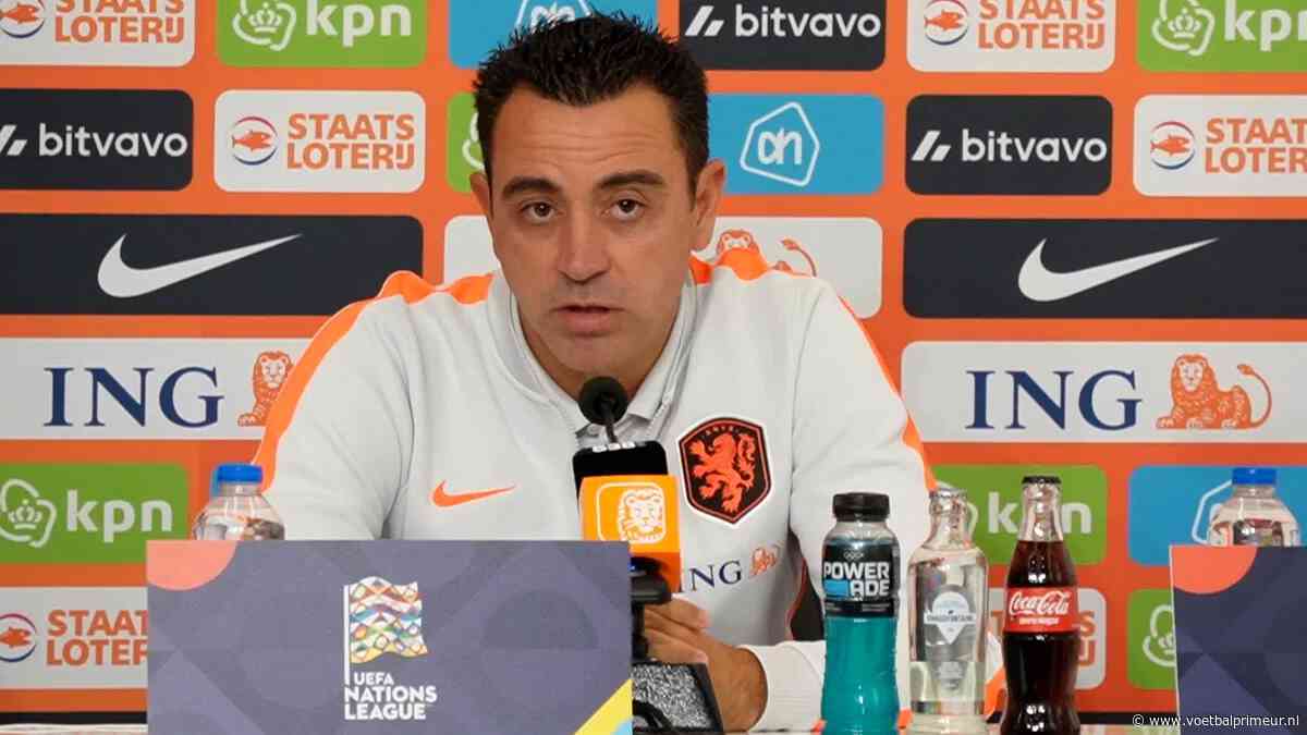 Xavi baalt van groot gemis bij Oranje: 'Hij is een strijder, we hebben geen geluk'