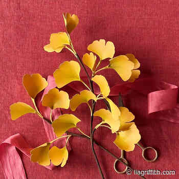 Cardstock Ginkgo Branch