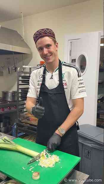 Let him cook! 👨‍🍳 The Fred side quests never end! 😆  #f1 #mercedesf1#fredvesti