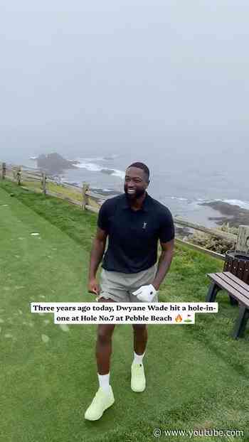 Dwyane Wade’s HOLE IN ONE Three Years Ago, Today At Pebble Beach 🔥
