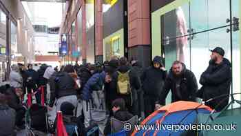 Huge queues at Liverpool ONE JD live as new £180 110s go on sale and customers 'buzzing'