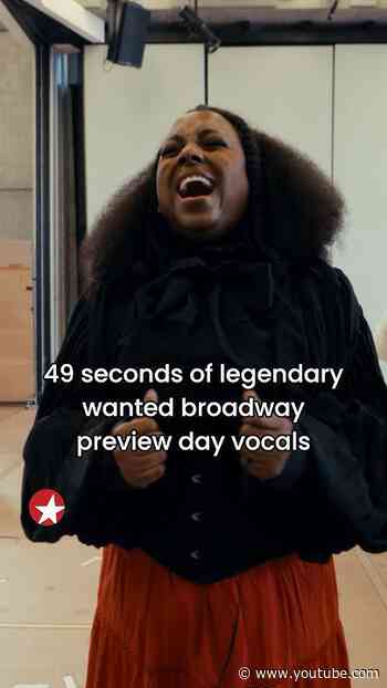 Legendary vocals from WANTED Broadway’s press preview day.