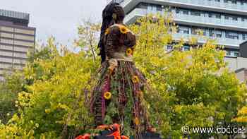 New Indigenous art exhibit in Hamilton places Mother Earth where Sir John A. Macdonald statue once stood