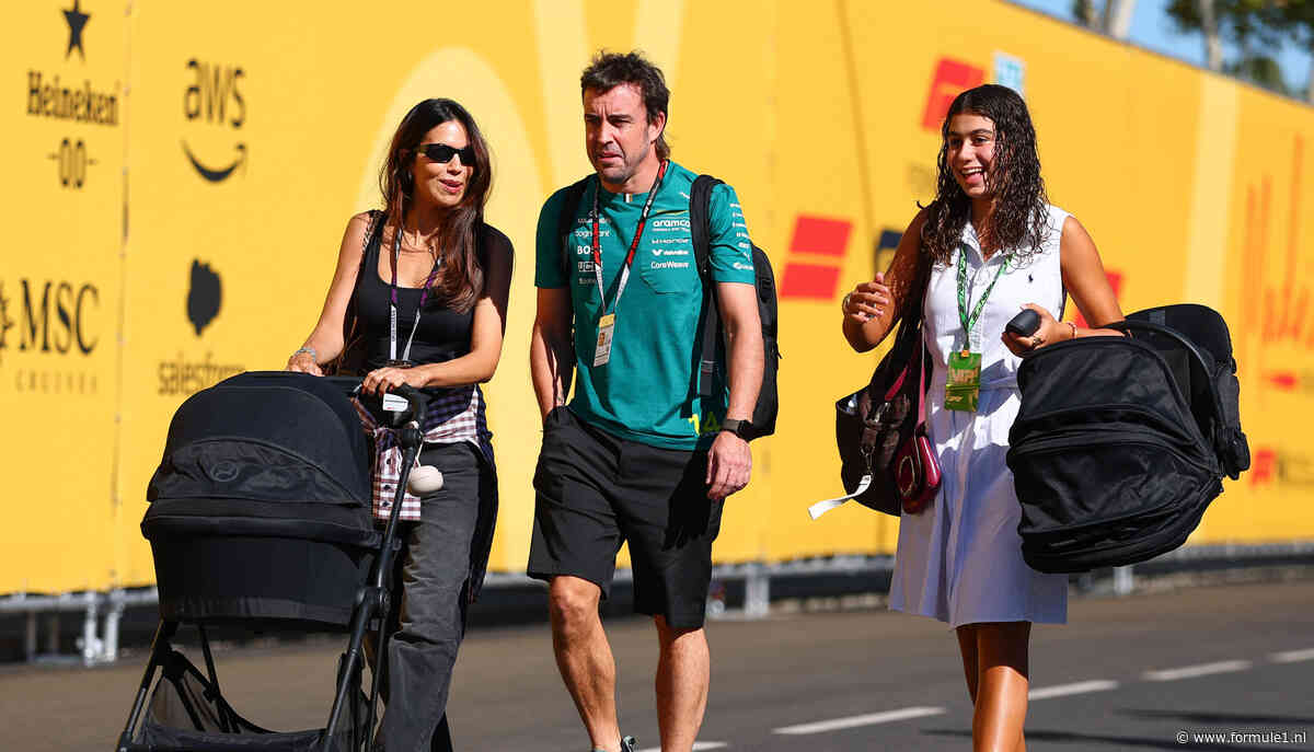Fernando Alonso geniet van nieuwe zoontje: ‘Met twee maanden zat hij al in een kart’