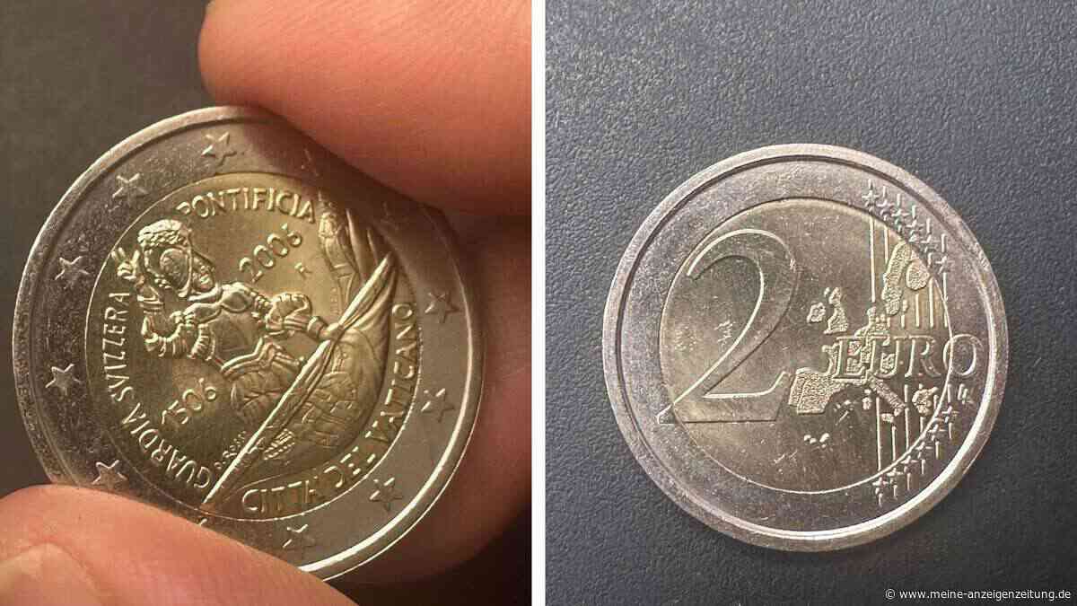 Verkäufer findet wertvolle 2-Euro-Münze im Wechselgeld – „Jackpot“, „Hauptgewinn“, „Wow“