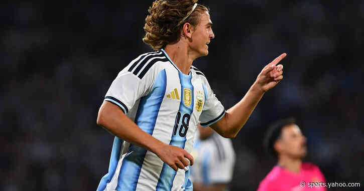 Watch: Nico Paz scores fantastic chip as Argentina prepare to bid farewell to Messi
