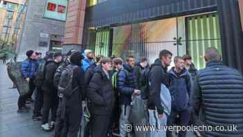 Huge overnight queues in Liverpool as people wait days for limited edition 110s