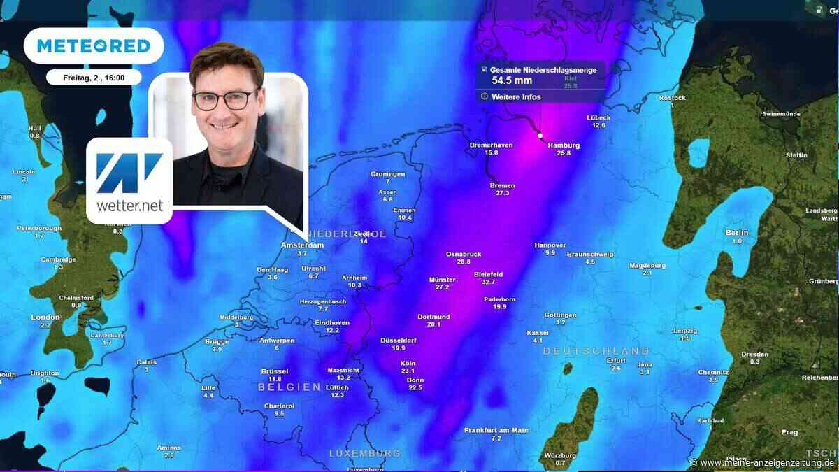 Starkregen-Alarm mit bis zu 50 Litern im Westen – im Osten kaum ein Tropfen: So erklärt sich das Wetter-Rätsel