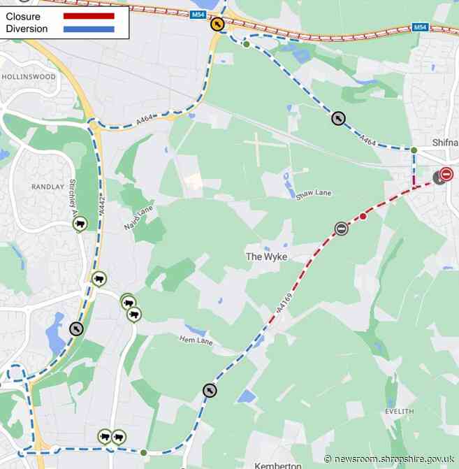 A4169 near Shifnal to be resurfaced