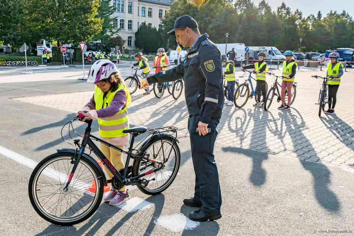 Olbernhau: Kinder nehmen Verkehrsübungsplatz in Beschlag