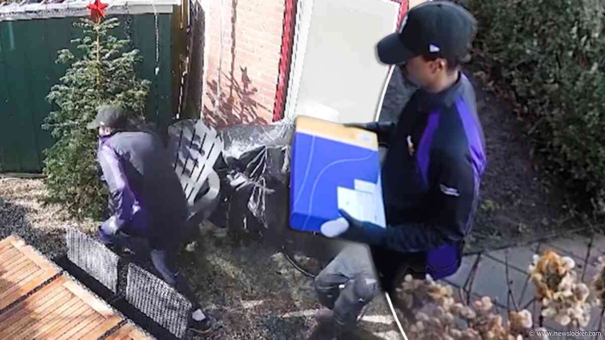 Bewakingsbeeld: hondsbrutale mannen overvallen moeder en zoon in huis Almere-Haven
