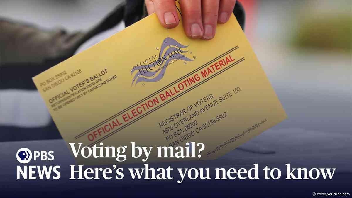 Voting by mail? Here’s what you need to know