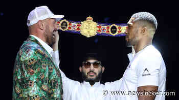Tyson Fury en Anthony Joshua eindelijk oog in oog: ontspannen sfeer slaat om na opmerking over telefoontje