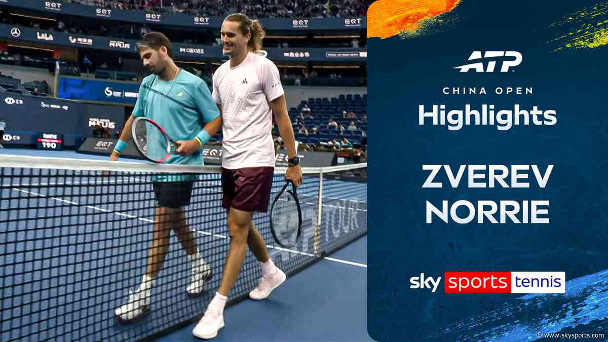 Norrie narrowly edged out by Zverev in thrilling first-round contest in China