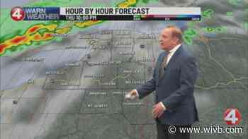 One round of rain winds down today, returns tonight