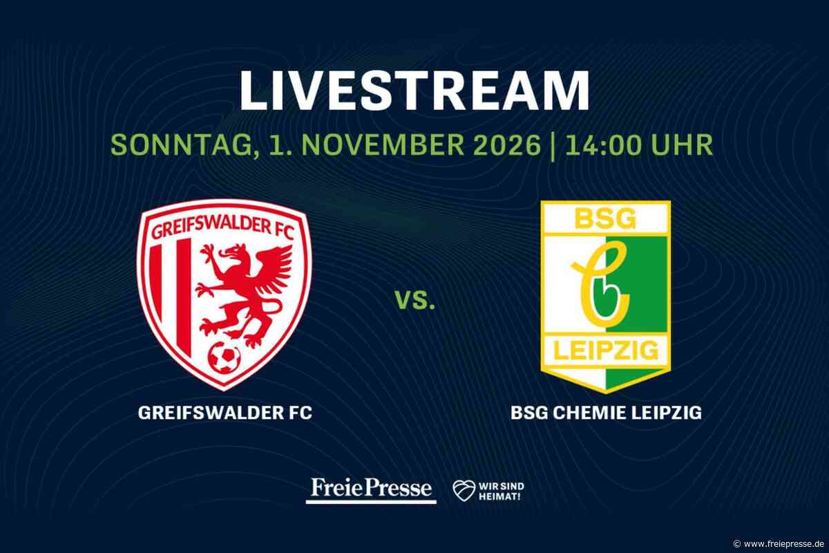 Regionalliga Nordost im Livestream: Greifswalder FC gegen BSG Chemie Leipzig