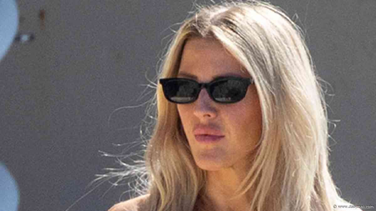 Ellie Goulding, 39, shows off her figure in a bikini just six months after giving birth as she kisses boyfriend Beau Minniear, 29, at exclusive £4,000-a-night hotel in the South of France