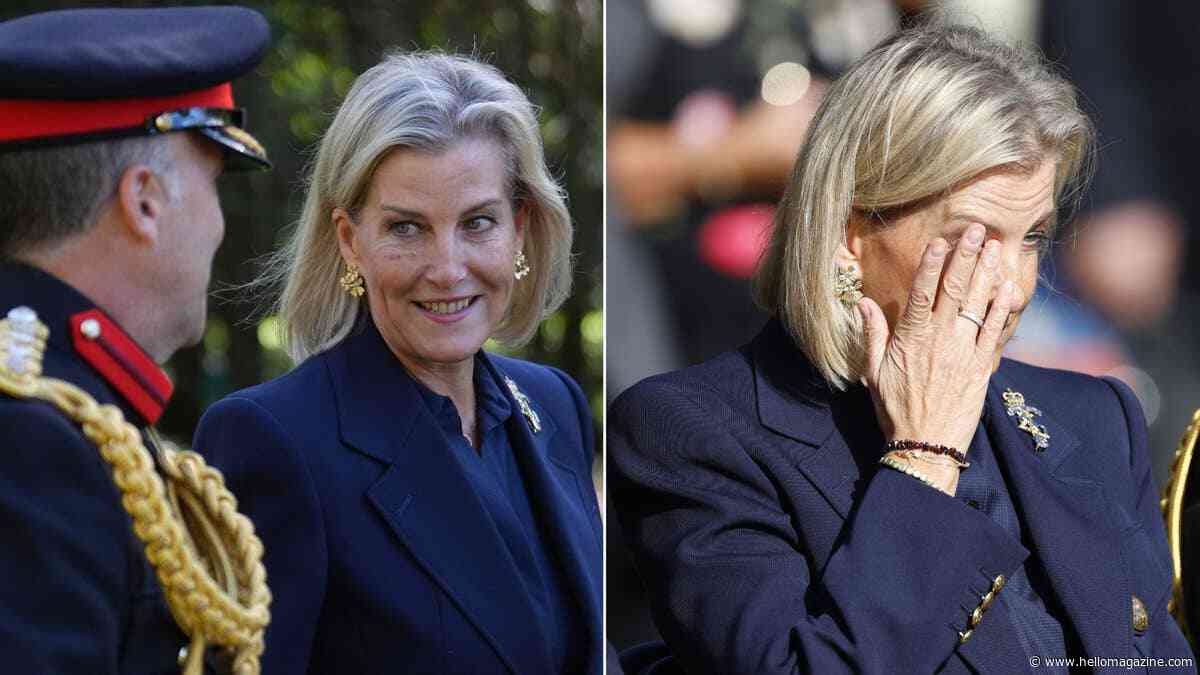 Duchess Sophie wipes away tears during poignant Memorial Day visit