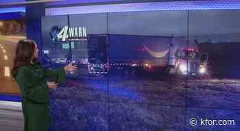 Emergency crews respond to jackknifed semi on I-240