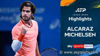 Alcaraz begins Japan Open title defence with win over Michelsen