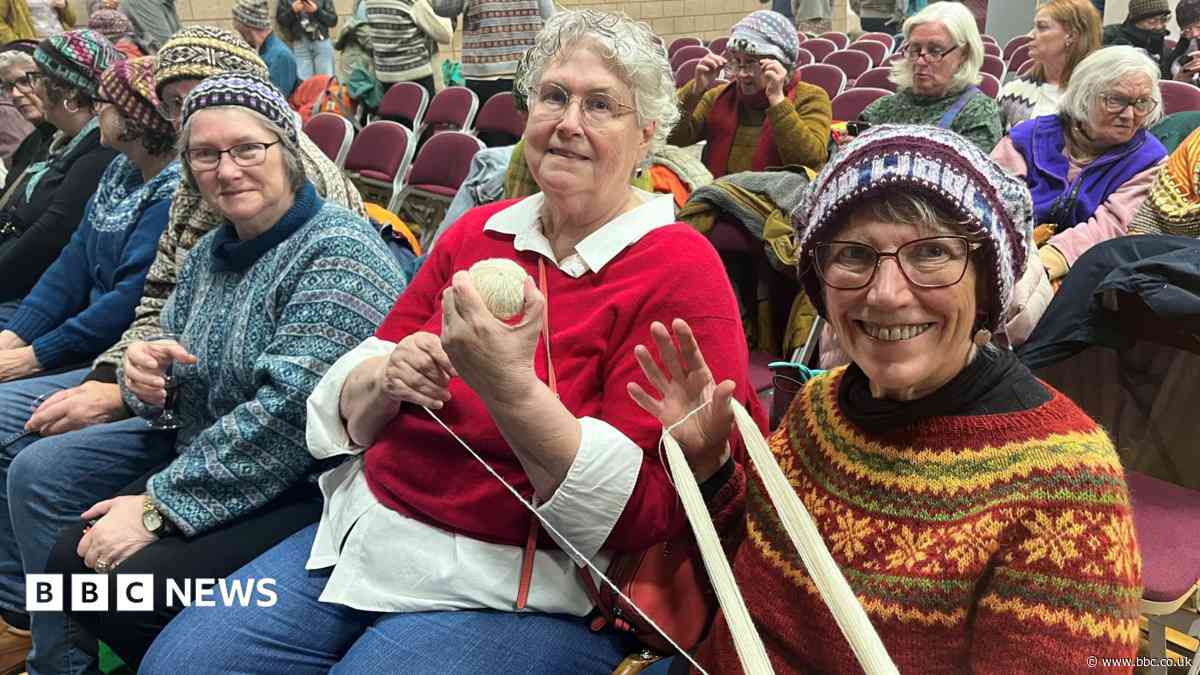 'I love the sheep and the people' - Knitters flock to Shetland's wool week