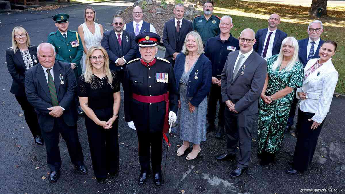 North East Ambulance Service staff honoured for more than 300 years of service