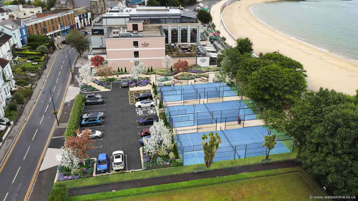 New padel courts planned for Mumbles seafront with image released