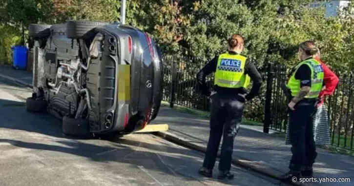 Second Hull player crashes car near training ground