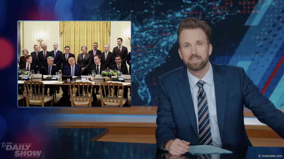 Daily Show has a blunt reaction to the outcome of Trumps AI summit