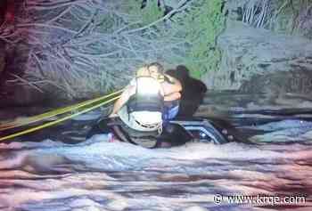 New Mexico National Guard rescues 2 people from flooding in San Miguel County