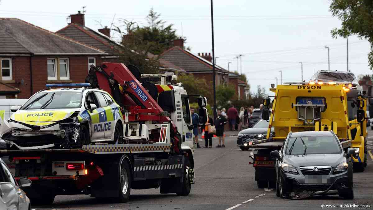 Howdon five-vehicle collision update as police officer and occupant of car taken to hospital
