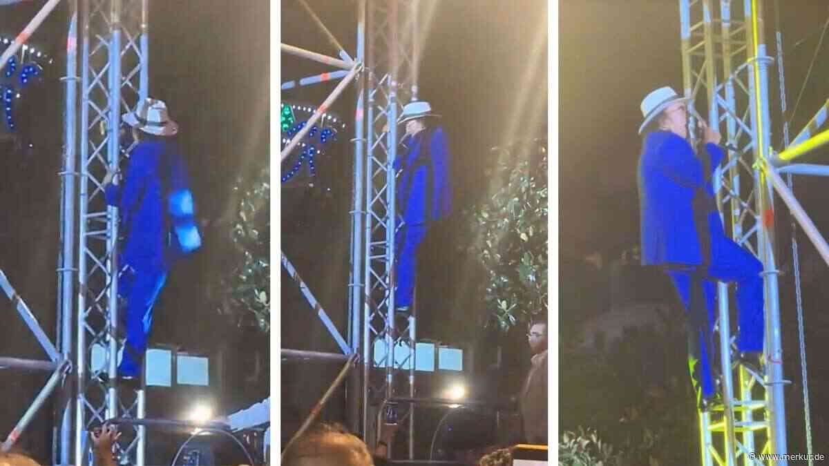 „Willst du sterben?“: Musik-Legende klettert mit 83 Jahren plötzlich auf Bühnengerüst