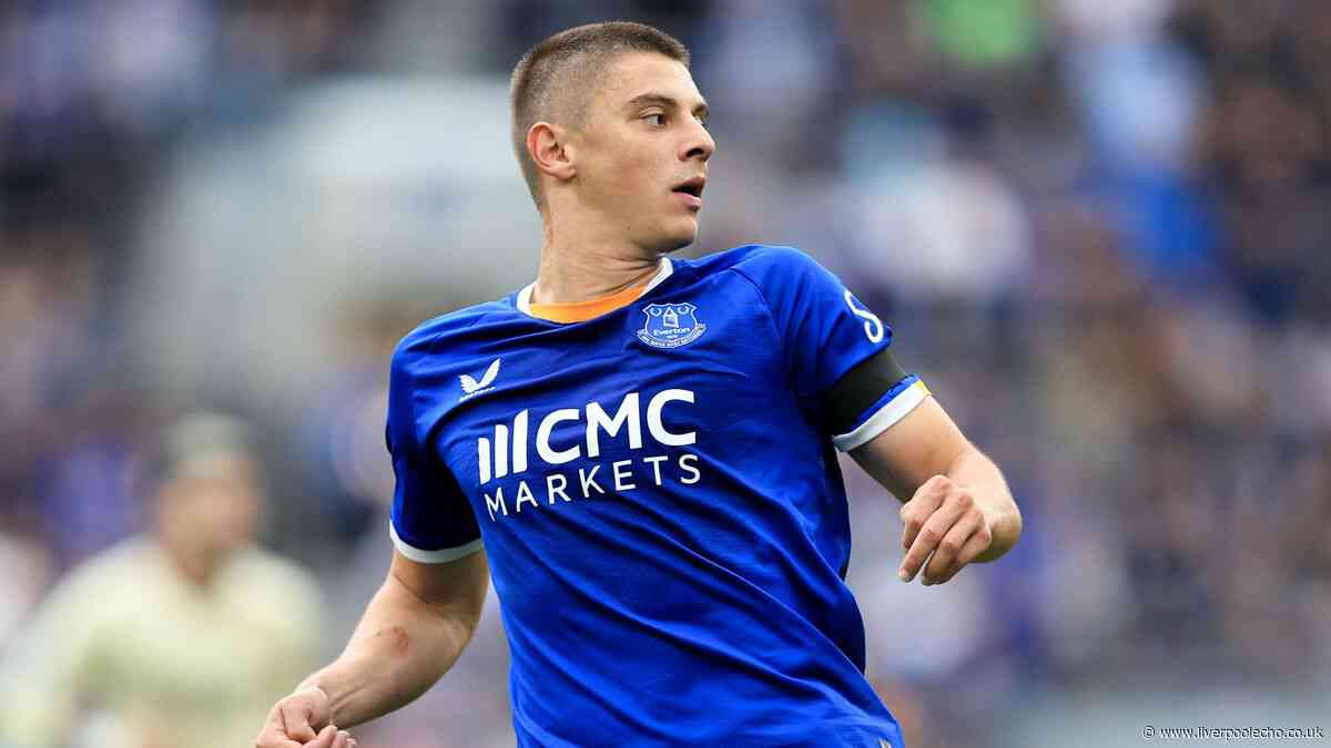 Everton sweat on Vitalii Mykolenko injury as Harrison Armstrong wins England promotion