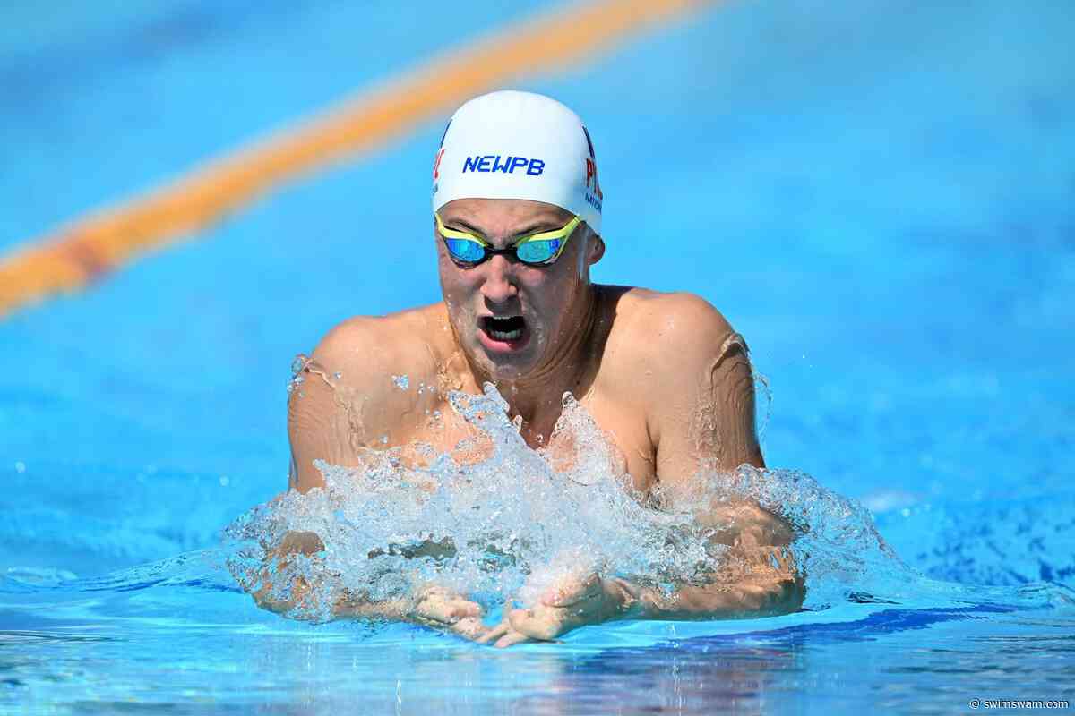 Australia’s Lukas Dunn Breaks 200 IM Age Record in Prelims, Then Crushes It In Finals