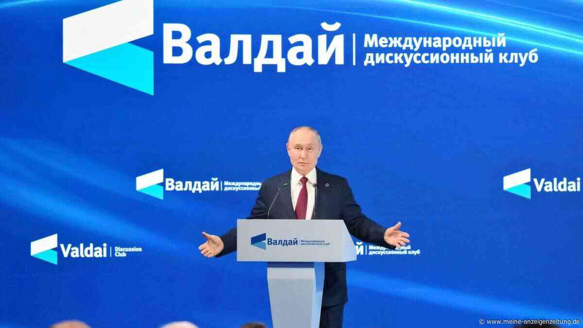 Kreml-Sprecher verkündet: Putin soll Rede beim Valdai-Treffen halten