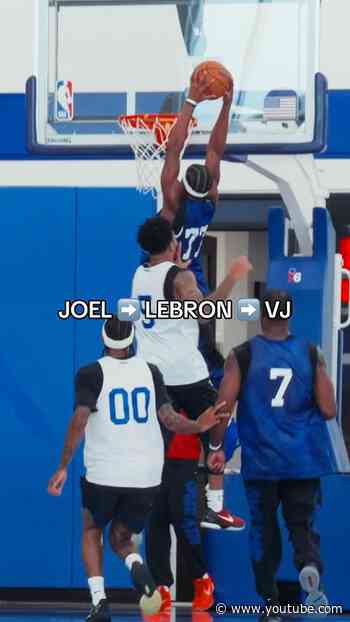 LeBron Lobs it 🆙 to VJ #shorts