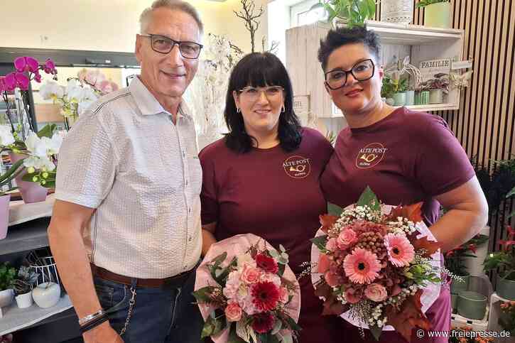 Farbtupfer für die „Alte Post“ in Flöha: Blumengeschäft eröffnet nach Umzug