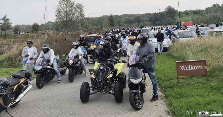 Motoren en burn-outs tijdens afscheid overleden man(31) ongeval Meerstad